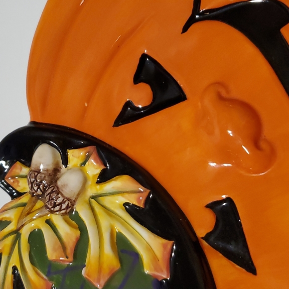 Fitz and Floyd Essentials Derby Pumpkin Plate - Picture 3 of 7